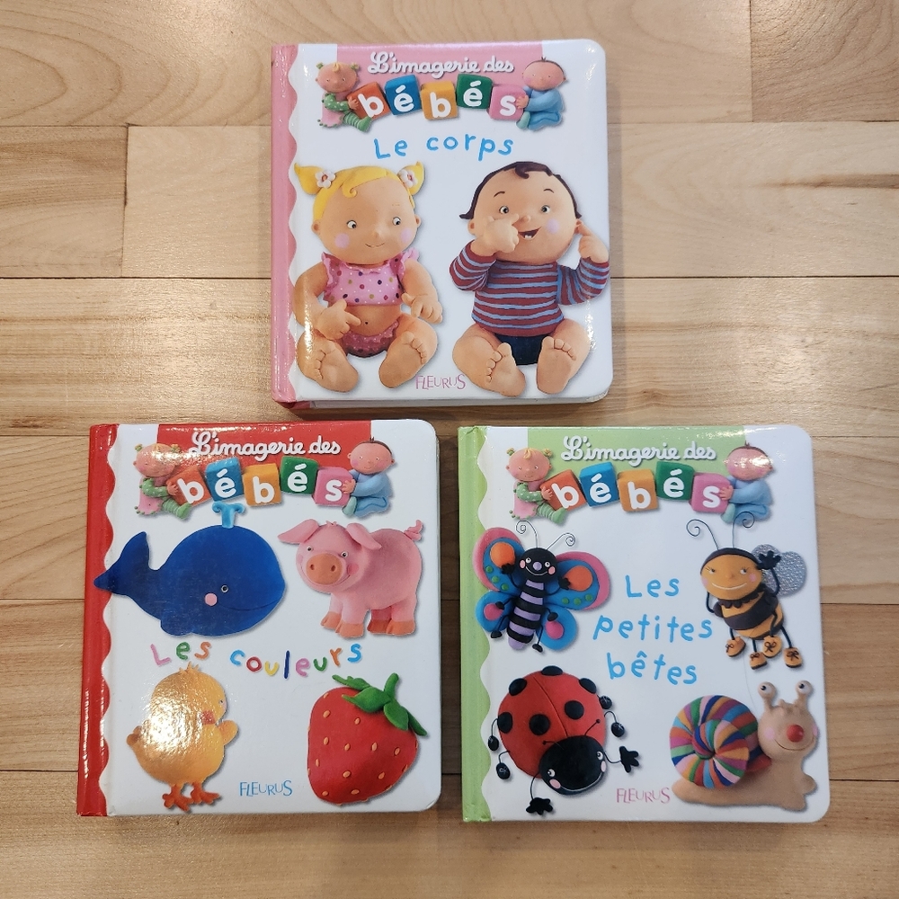 L'imagerie des bébés French Baby Board Books Set of 3